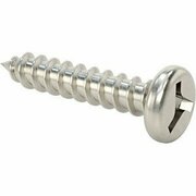BSC PREFERRED Tri-Wing Rounded Head Screws for Sheet Metal 18-8 Stainless Steel Number 10 Size 1 Long, 25PK 95641A247